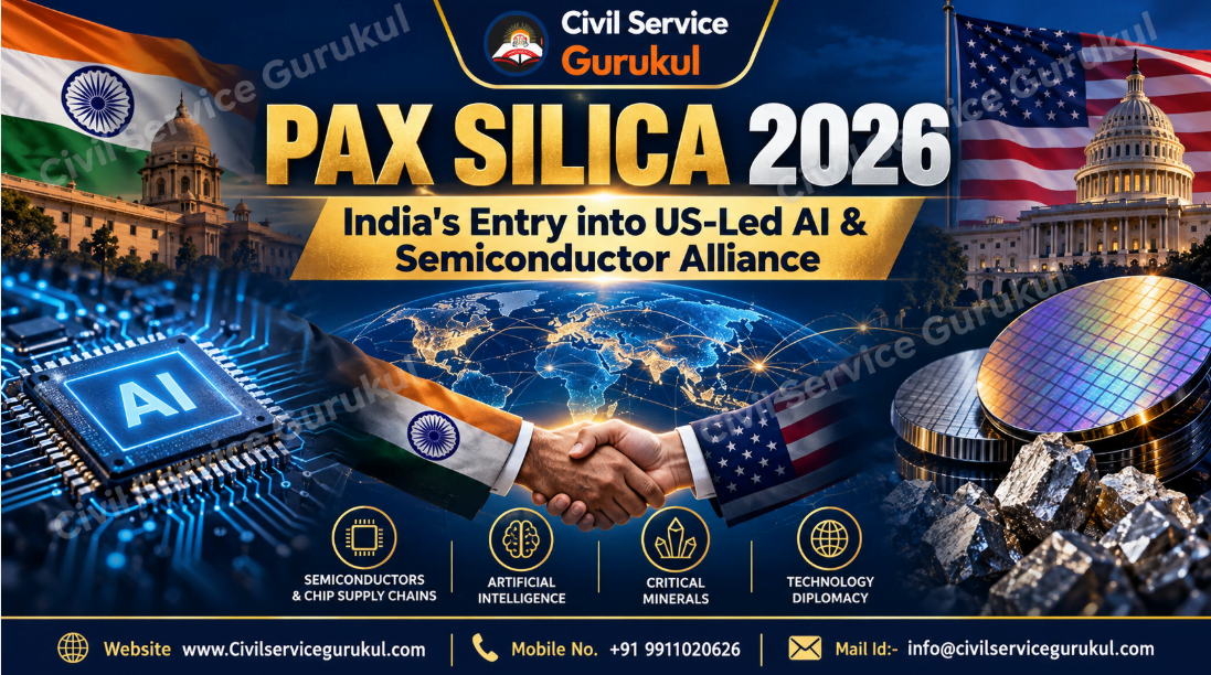 Pax Silica 2026: India, AI Alliance & Semiconductor Security | UPSC