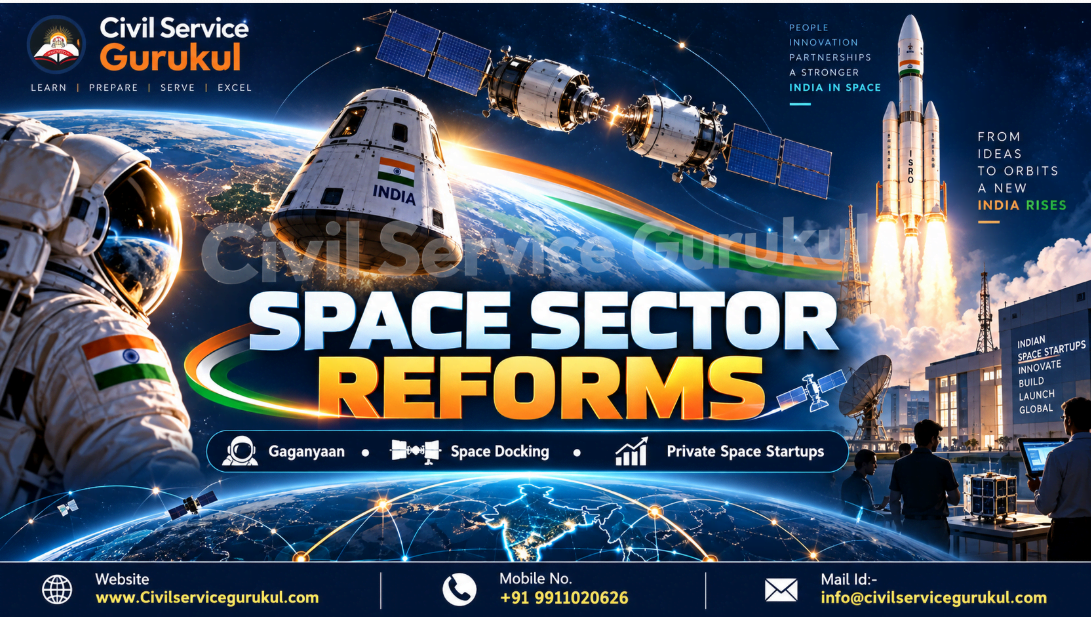 India's Space Sector Reforms 2026: Gaganyaan, SpaDeX & UPSC PYQs