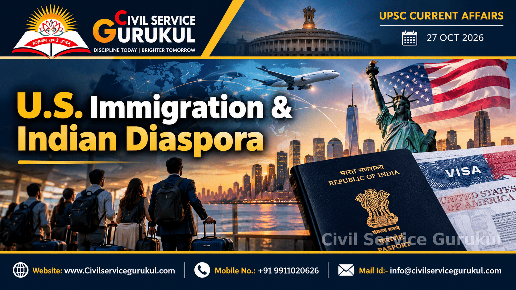 US H-1B Visa Restrictions 2026: Impact on India | UPSC