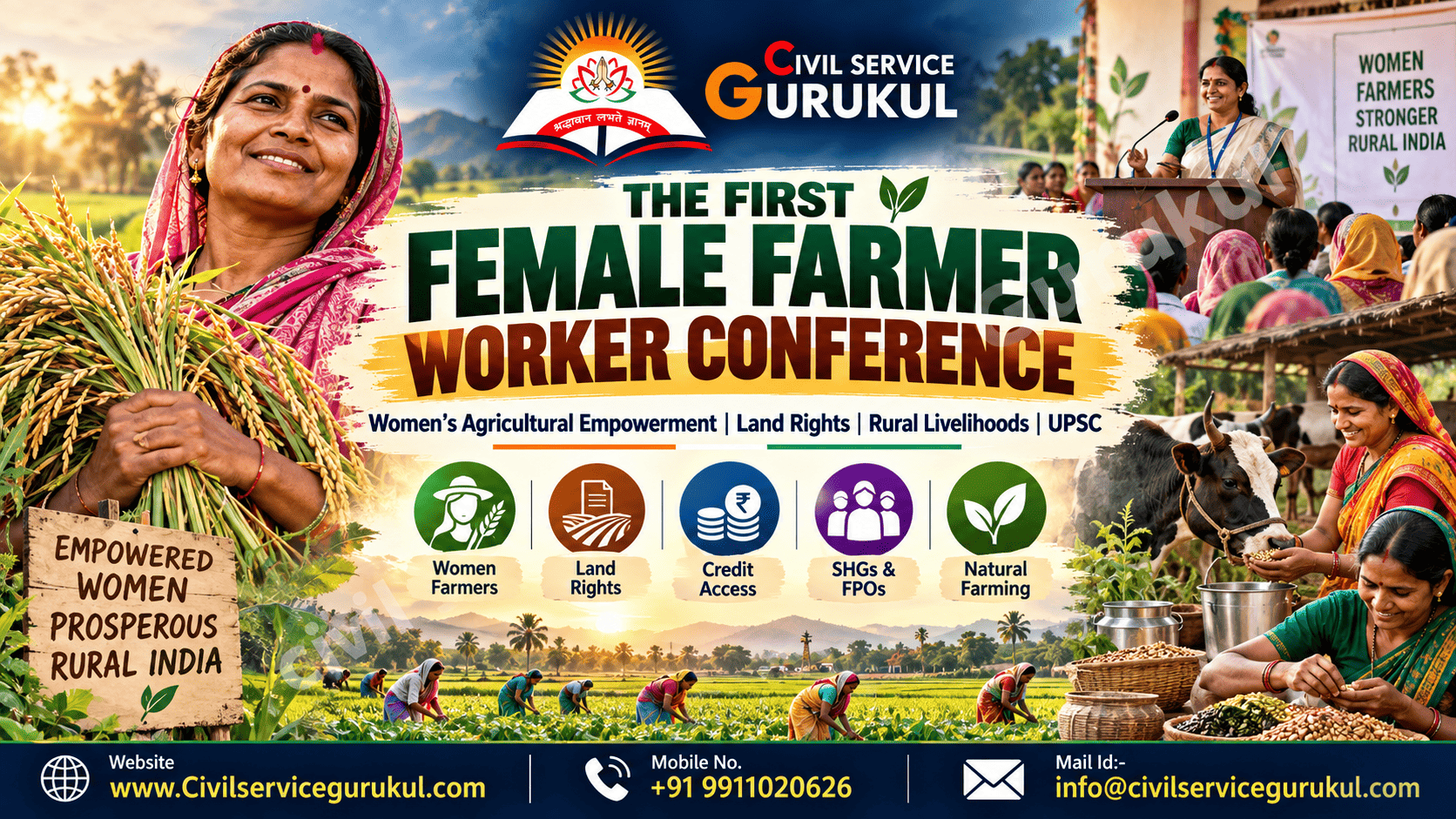 First Female Farmer Worker Conference: Women Farmers, Land Rights, Credit & Rural Empowerment
