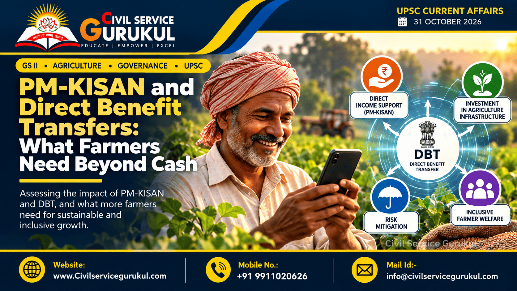 PM-KISAN Scheme 2026: DBT, Benefits & Challenges