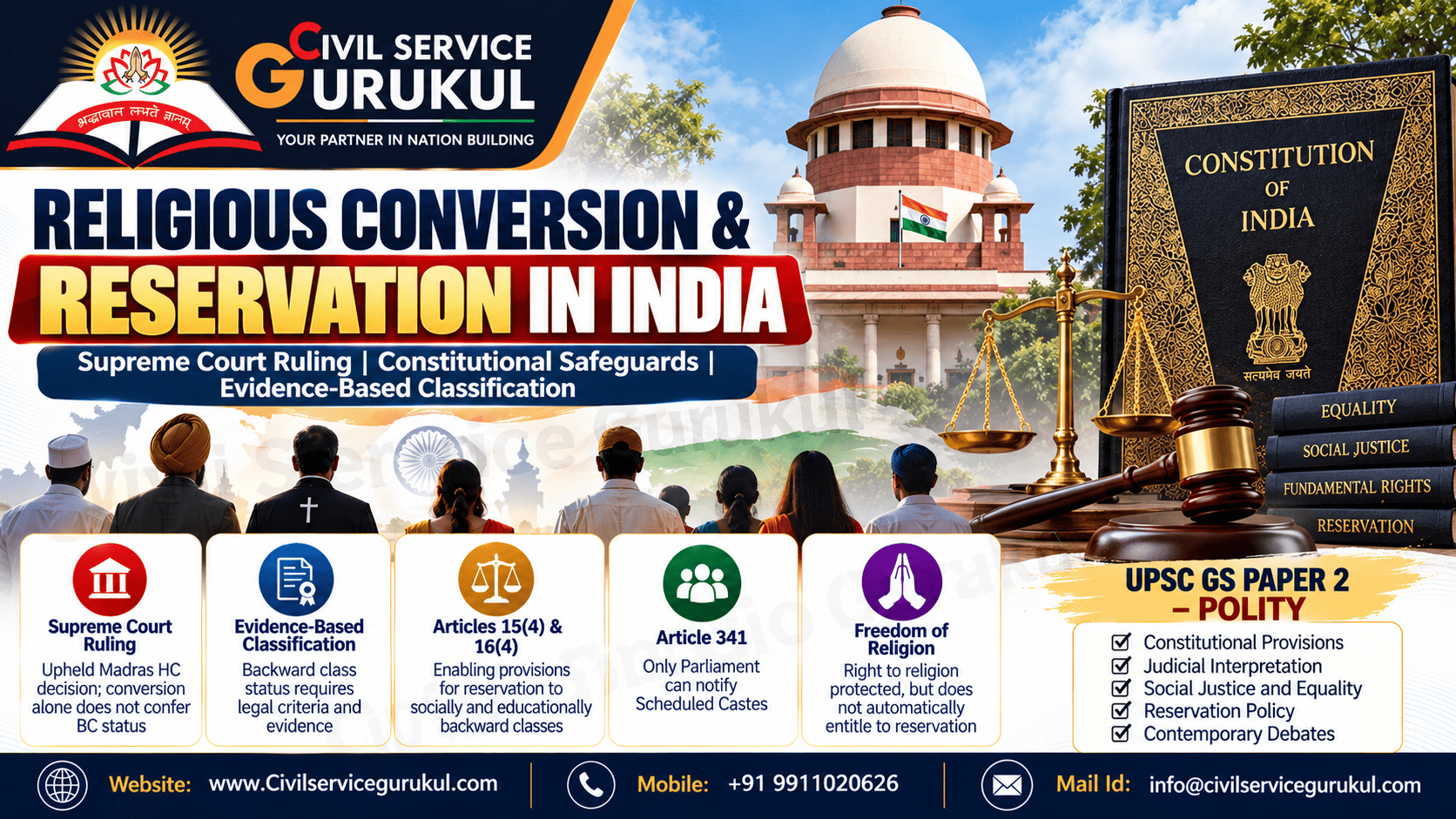 Religious Conversion & Reservation UPSC 2026: Explained