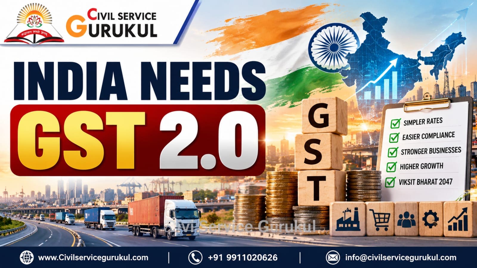 GST 2.0 Reforms in India 2026 – UPSC Notes