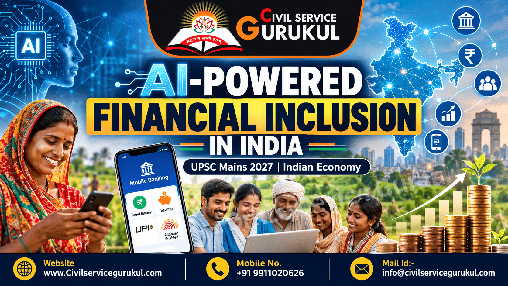 AI-Powered Financial Inclusion in India – UPSC 2027