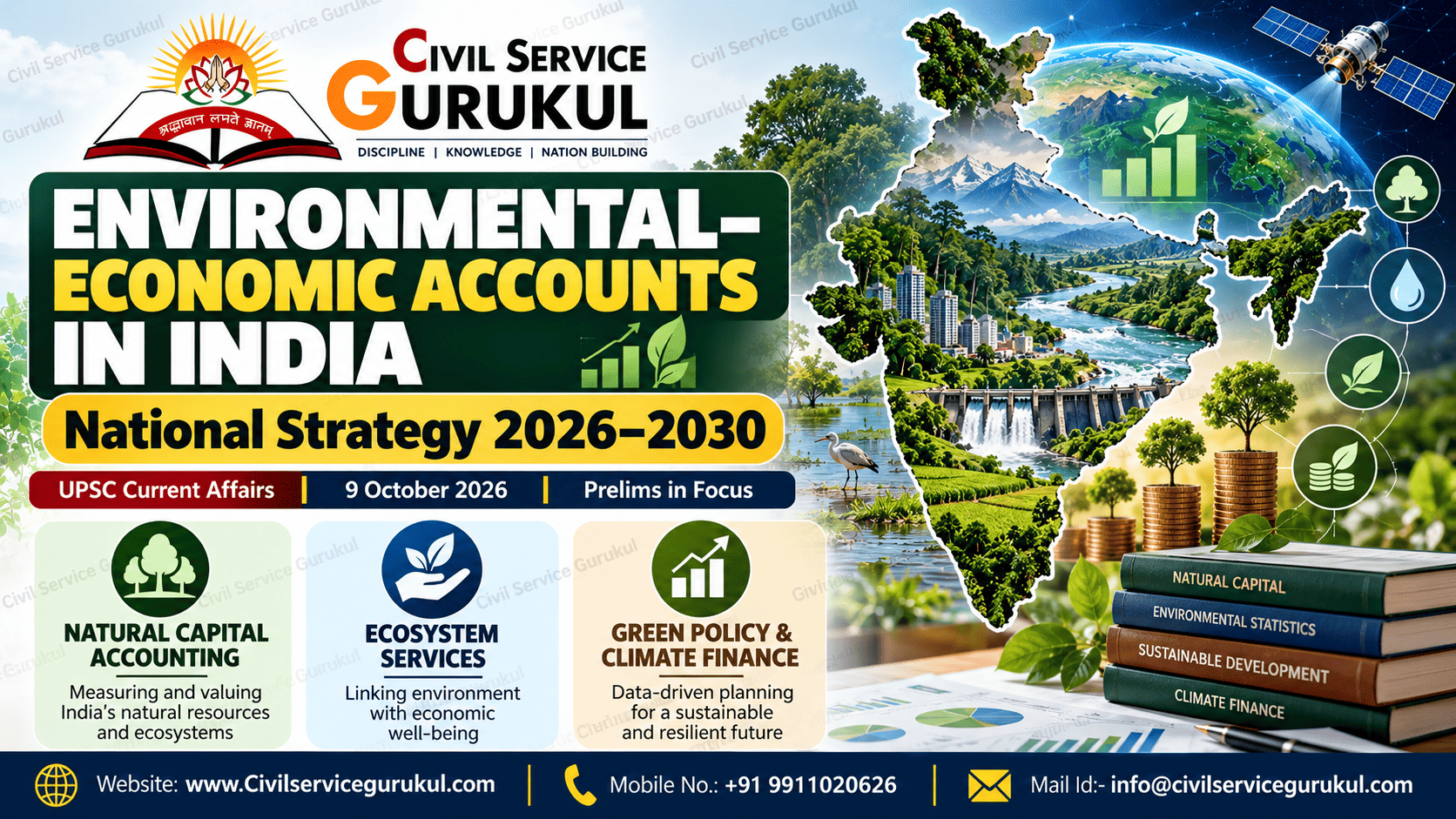 Environmental-Economic Accounting in India: Why the 2026–2030 Strategy Matters for Green Growth