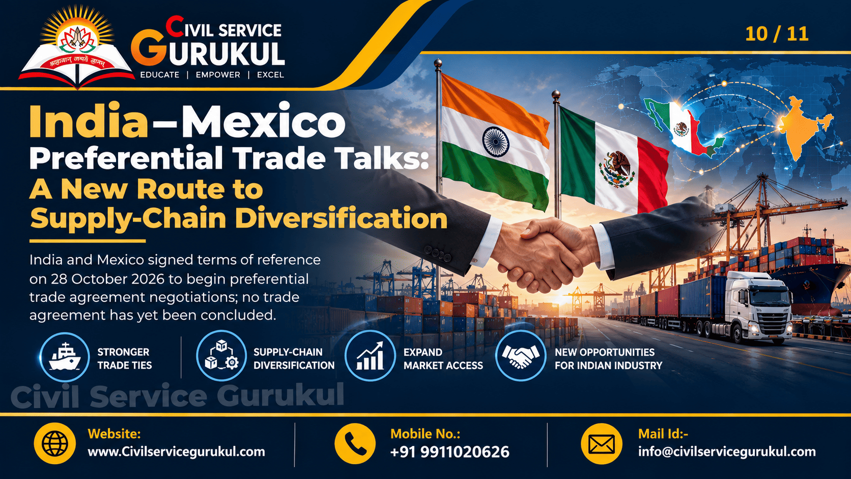 India–Mexico PTA Talks 2026: UPSC Analysis