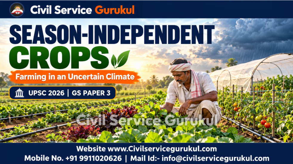 Season-Independent Crops: A Climate Solution? UPSC 2026