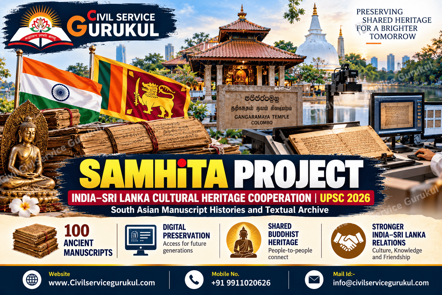 SAMHiTA Project 2026: How India and Sri Lanka Are Saving 100 Ancient Manuscripts